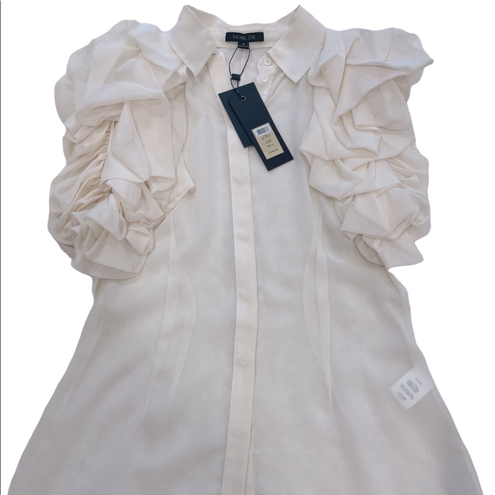Rachel Zoe Cream Sheer Top!